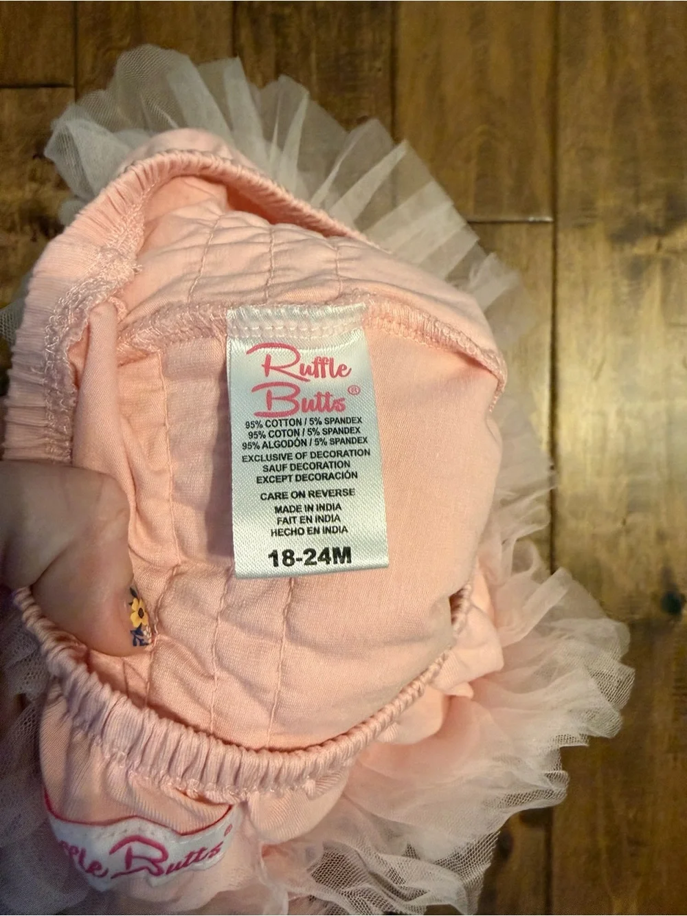 Ruffle Butts pink tulle